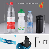 ROCKBROS Ultralight Aluminium Alloy Bicycle Water Bottle Cage Bottle Holder MTB Mountain Road Bike Drinking Bottle Holder