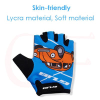 Half Finger Children Cycling Gloves Outdoor Sports  Bicycle Bike Gloves Kids Boys Girls