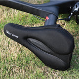 Silicone Gel Bike Saddle Cover Comfort Soft MTB Road Bike Cushion Seat Cover With Rain Cover Anti-slip Shockproof