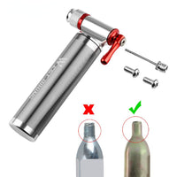 Portable Aluminum Alloy Bicycle Pump Air CO2 Quick Inflator Cycling MTB Road Bike Pump Schrader Presta Valve Mini Bike Pump Ultralight