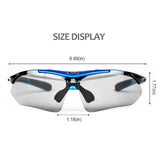 Professional Polarized Cycling Glasses Bike Goggles Outdoor Sports Bicycle Sunglasses With 5 Lens Myopia Frame