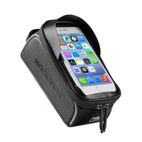 Bicycle Bag MTB Road Bike Front Frame Bag Cell Mobil Phone Case Waterproof Touch Screen Cycling Top Tube Bag