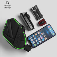 Rainproof Cycling Bicycle Bag w/ Light Strip MTB Road Bike Saddle Bags Rear Tail Bag Tools Bag Bike Accessories