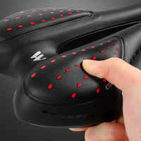 GEL Bicycle Saddle MTB Mountain Road Bike Seat Cushion PU Leather Comfortable Shockproof