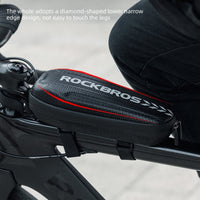 ROCKBROS Hard Shell Scooter Handlebar Bag Electric Bike Front Frame Hanging Bag MTB Road Bike Folding Bicycle Bag Waterproof