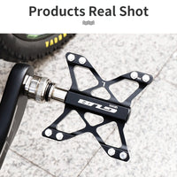 DU Bearing CNC Aluminum Alloy Bicycle Pedals Quick Release BMX MTB Mountain Bike Road Bike Pedals 9/16 Inch Universal Flat Platform