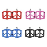 3 Sealed Bearings Bicycle Pedals Nylon Mountain Bike Pedals Road Bike BMX MTB Pedals 9/16" Platform Flat Pedals Ultralight Non-Slip