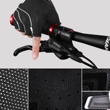 ROCKBROS Cycling Gloves Half Finger Bike Bicycle Sports Gloves Shockproof Breathable Men Women Cycling Equipment