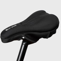 Silicone Gel Bike Saddle Cover Comfort Soft MTB Road Bike Cushion Seat Cover With Rain Cover Anti-slip Shockproof