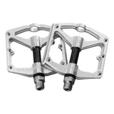 ROCKBROS Aluminum Alloy Bicycle Flat Pedals MTB Road Bike e-Bike City Bike BMX Platform Pedals Non-slip Seal Bearing Dustproof