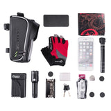 Bicycle Bag MTB Road Bike Front Frame Bag Cell Mobil Phone Case Waterproof Touch Screen Cycling Top Tube Bag