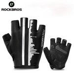 ROCKBROS Summer Half Finger Cycling Gloves Bicycle Bike Outdoor Sports Gloves Men Women Anti-slip Breathable Anti-sweat Reflective