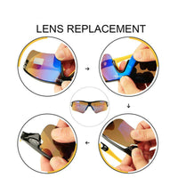 Polarized Cycling Glasses Bike Goggles Outdoor Sports Bicycle Sunglasses With 5 Lens Myopia Frame