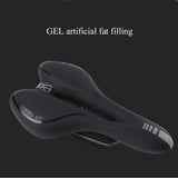 GEL Bicycle Saddle Breathable MTB Road Bike Front Seat Cushion Reflective Tape Shock Absorbing System