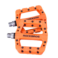 ROCKBROS Ultralight Nylon Bicycle Flat Pedals BMX MTB Road Bike Platform Pedals Seal Bearings