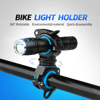 Bike 360 Rotating Double Light Holder Bracket Stand Support Front Flashlight Lamp Pump Holder Handlebar Frame Fork Bicycle Accessories