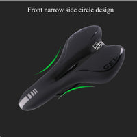 GEL Bicycle Saddle Breathable MTB Road Bike Front Seat Cushion Reflective Tape Shock Absorbing System