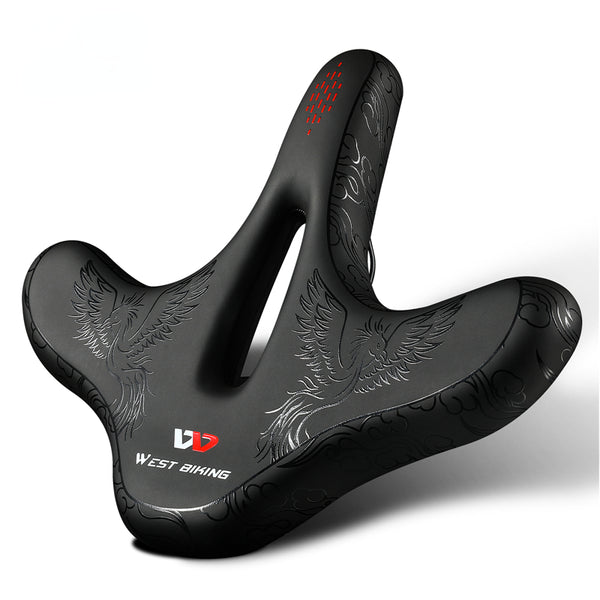 Flat Widen Ergonomic Bicycle Saddle Comfortable Cushion Pad MTB Road Bike Saddle Breathable Shockproof Cycling Seat