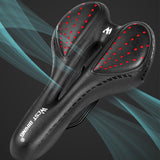 GEL Bicycle Saddle MTB Mountain Road Bike Seat Cushion PU Leather Comfortable Shockproof