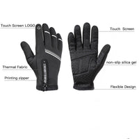 Winter Full Finger Cycling Gloves Outdoor Sports Gloves Touch Screen Polar Thermal Road Bike MTB Breathable Comfortable Soft