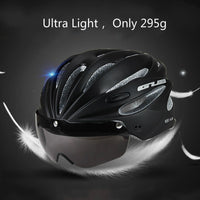 Cycling Bicycle Helmet MTB Road Bike Helmet with Magnetic Goggles Lens & Sunvisor Ultralight