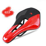 Comfortable Bicycle Saddle Mountaibn Road Bike Seat Cushion Pad Wear-resistant PU Leather Hollow