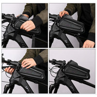 7 Inch Bike Bags Bicycle Bag Bicycle Handlebar Bags Waterproof Bag Bike Frame Bag Bicycle Cushion Bike Phone Holder Bag Saddle