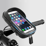 Cycling Motorcycle Bicycle Bag MTB Mountain Road Bike Front Handlebar Bag Phone Bag Case Holder Bracket Waterproof Rainproof Touch Screen