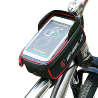 Rainproof Bicycle Front Tube Frame Bag MTB Mountain Bike Touch Screen Phone Bags Waterproof Cycling Pouch Panniers