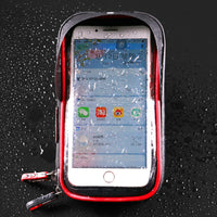 Cycling Motorcycle Bicycle Bag MTB Mountain Road Bike Front Handlebar Bag Phone Bag Case Holder Bracket Waterproof Rainproof Touch Screen