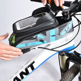 ROCKBROS Cycling Bicycle Frame Bag MTB Road Bike Front Top Tube Bag Phone Bag Holder Rainproof Touch Screen Bike Accessories