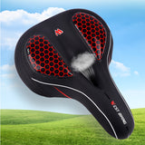 GEL Bicycle Saddle with Cycling Taillight MTB Road Bike Saddles Seat Cushion Thicken Wide Comfortable Hollow