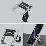 Aluminum Alloy Motorcycle Bicycle Bike Phone GPS Holder Cell Mobil Phone Computer Bracket Stand Mount Support Universal