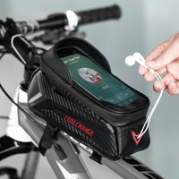 Cycling Bicycle Bag MTB Road Mountain Bike Front Frame Bag Top Tube Bag Waterproof Touchscreen Phone Holder Bag Case