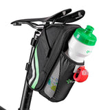 ROCKBROS Rainproof Bike Bicycle Rear Bag With Water Bottle Pocket Bicycle Tail Seat Saddle Bag Pouch