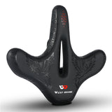 Flat Widen Ergonomic Bicycle Saddle Comfortable Cushion Pad MTB Road Bike Saddle Breathable Shockproof Cycling Seat