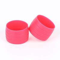 2pcs Silicone Bicycle Handlebar Tape Fixed Ring Road Bike Plugs Anti-Skip Rubber Waterproof