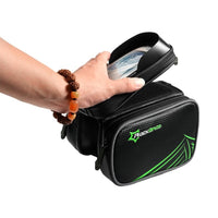 Cycling Bicycle Frame Bag MTB Road Bike Front Top Tube Bag Double Pouch Smartphone Touch Screen Pannier