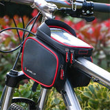 Bicycle Bag Phone Bag Holder Cycling MTB Road Bike Front Frame Bag TPU Touch Screen 6.2 Inch Waterproof