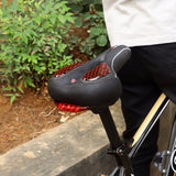 GEL Bicycle Saddle with Cycling Taillight MTB Road Bike Saddles Seat Cushion Thicken Wide Comfortable Hollow