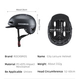 ROCKBROS Cycling Helmet Bicycle City Bike E-Bike Motorcycle Helmet Sport Skating Helmet Integrally-molded