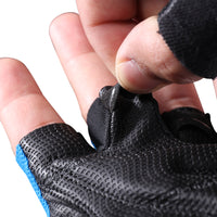 ROCKBROS Cycling Gloves Half Finger Bicycle Gloves Shockproof Breathable MTB Mountain Road Bike Gloves Men Sports Clothings