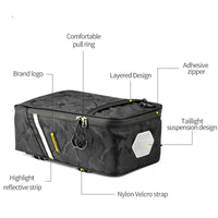 Waterproof Backpack Cycling Bike Bag Portable Bicycle Rear Rack Bag Seat Trunk Case Pannier MTB Road Cycling Bag Accessories