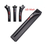 Full Carbon Fiber Bicycle Seatpost MTB Road Mountain Bike Seat Post Seat Tube 25.4/27.2/30.8/31.6*350/400mm