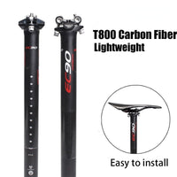 Full Carbon Fiber Bicycle Seatpost MTB Road Mountain Bike Seat Post Seat Tube 27.2/30.8/31.6*350/400mm