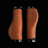 Cycling Bicycle Grips MTB Handlebar Grips Mountain Bike Cowhide Grips Anti-skid Shock-absorbing