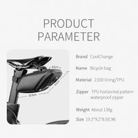 Cycling Bicycle Saddle Bag Seatpost Bag MTB Road Bike Rear Tail Bag Reflective Large Capacity Waterproof