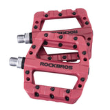 ROCKBROS Ultralight Nylon Bicycle Flat Pedals BMX MTB Road Bike Platform Pedals Seal Bearings