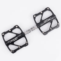 Ultra-light Titanium Axle Bicycle Pedals Mountain Bike Road Bike Pedals Platform Flat Alloy Pedals Non-Slip Pedals Sealed Bearing