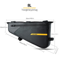 Bicycle Frame Bag Triangle Bag Waterproof Large Capacity MTB Bike Top Tube Bag Cycling Pannier Bike Accessories